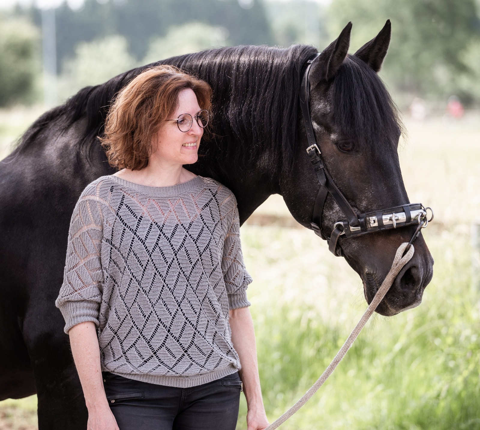 Silvia mit ihrem Pferd - Gemeinsame Transformation